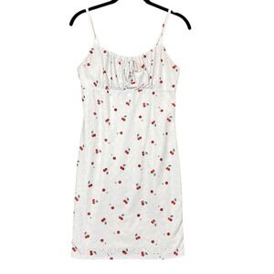 Wallflower Y2K Coquette Babydoll Mini Dress Romantic Ruched Bust Lined Medium*